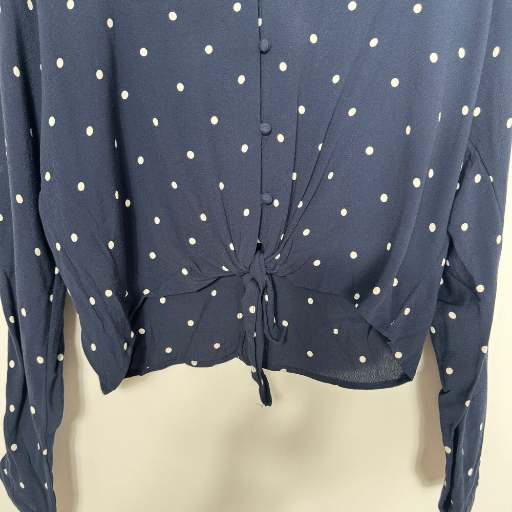 Rails Sloane Button Down Polka Dot Top Size M - image 5